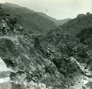 France Corsica Scala di Santa Regina the Golo Old Stereo Photo 1920