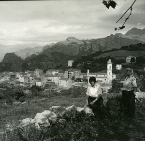 France Corse Calanques de Piana panorama ancienne photo stereo Amateur 1920