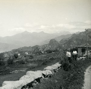 France Corsica Lavo Pass Panorama Old Stereo Photo 1920