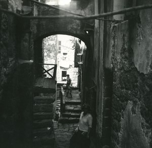 France Corsica Sartene Old City Old Stereo Photo 1920