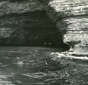 France Corsica Bonifacio Grotto Saragenato Old Stereo Photo 1920