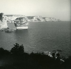 France Corsica Gulf of Bonifacio Old Stereo Photo 1920