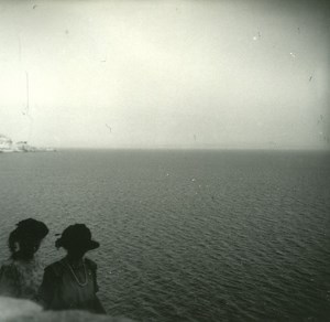 France Corse les Bouches de Bonifacio ancienne photo stereo Amateur 1920