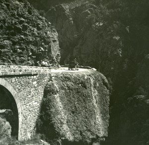 France Corse l Inzecca ancienne photo stereo Amateur 1920