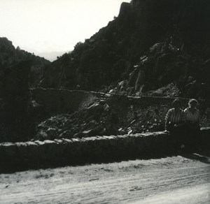 France Corse le Defile de l Inzecca Strette ancienne photo stereo Amateur 1920