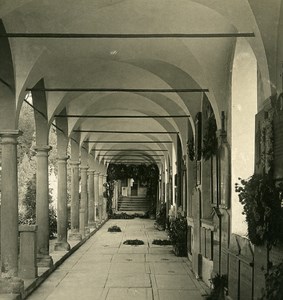 Switzerland Luzern Cloister Old NPG Stereo Photo 1906