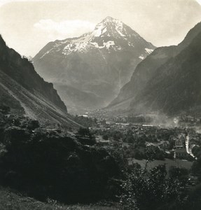 Switzerland Erstfeld Panorama Old Wehrli Stereo Photo 1906