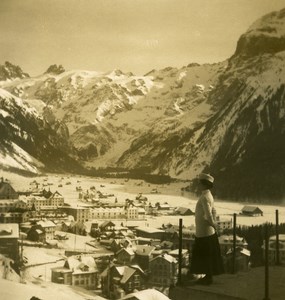 Switzerland Engelberg Titllis Old NPG Stereo Photo 1906