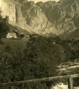 Switzerland Alps Gemmi Pass Old NPG Stereo Photo 1906