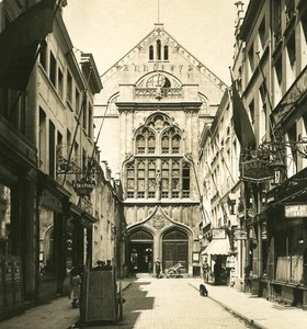 Belgium Port of Antwerp Stock Exchange Old NPG Stereo Photo 1906
