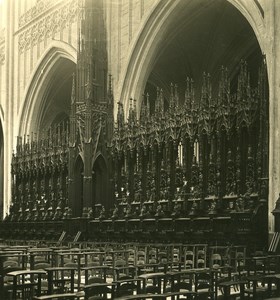 Belgium Port of Antwerp Cathedral Old NPG Stereo Photo 1906