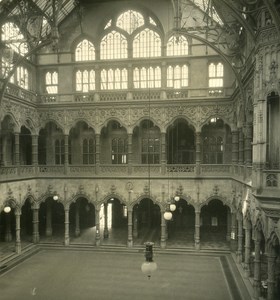 Belgium Antwerp Interior Stock Exchange Old NPG Stereo Photo 1906