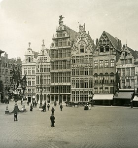Belgium Antwerp House of Corporations Old NPG Stereo Photo 1906