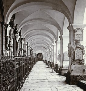 Austria Salzburg Church St Sebastian Old Wurthle & Sohn Stereo Photo 1900's