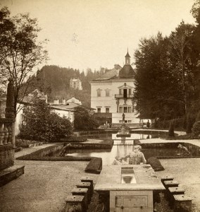 Austria Salzburg Heilbrunn Old Wurthle & Sohn Stereo Photo 1900's