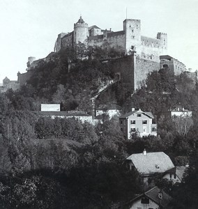 Austria Salzburg Festung Old Wurthle & Sohn Stereo Photo 1900's