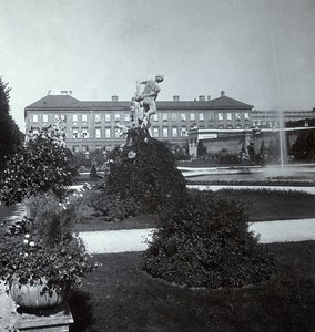 Austria Salzburg Castle Mirabell Old Wurthle & Sohn Stereo Photo 1900's