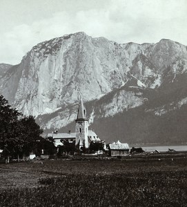 Austria Steiermark Alt Aussee Old Wurthle & Sohn Stereo Photo 1900's