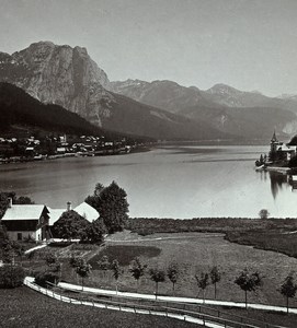 Austria Steiermark Grundlsee Old Wurthle & Sohn Stereo Photo 1900's