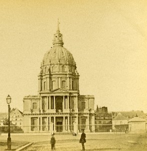 France Paris the Invalides Old Stereo Photo 1875