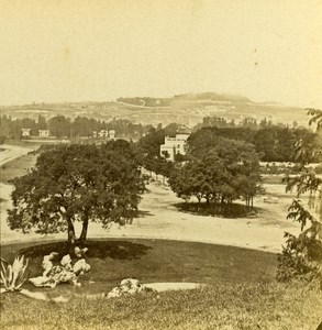 France Paris Bois de Boulogne Old Stereo Photo 1875