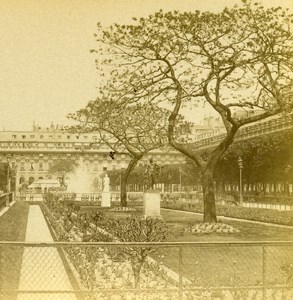 France Paris Royal Palace Old Stereo Photo 1875