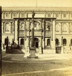 France Paris School of Fine Arts Old Debitte Stereo Photo 1875