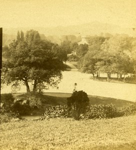 France Paris Longchamps & Mount Valerien Old Debitte Stereo Photo 1875