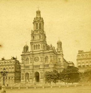 France Paris Church of the Trinity Old Debitte Stereo Photo 1875