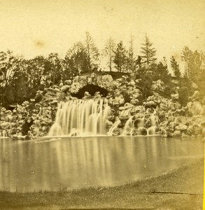 France Paris Fall of Bois de Boulogne Old Debitte Stereo Photo 1875