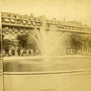 France Paris Gardens of Royal Palace Old Debitte Stereo Photo 1875