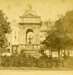 France Paris Fountain of Innocents Old Debitte Stereo Photo 1875