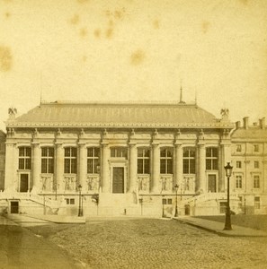 France Paris Law Court Old Debitte Stereo Photo 1875