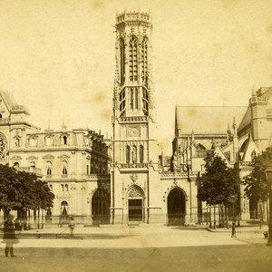 France Paris Church Saint Germain l Auxerrois Old Debitte Stereo Photo 1875