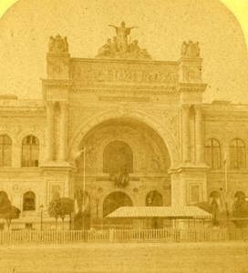France Paris palace of Industry Old Stereo Photo 1875