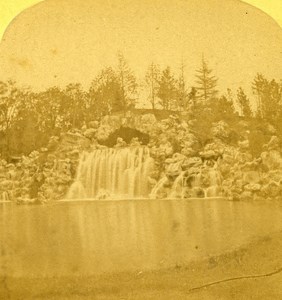 France Paris Fall of Bois de Boulogne Old Stereo Photo 1875