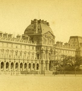 France Paris Louvre Old NC Stereo Photo 1875