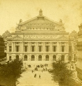 France Paris Opera Old NC Stereo Photo 1875