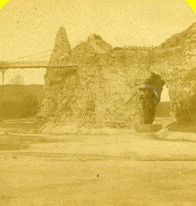 France Paris Buttes Chaumont Old Marinier Stereo Photo 1875