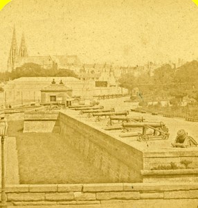 France Paris Esplanade of Invalides Old Marinier Stereo Photo 1875