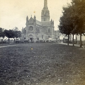 France Sainte Anne d Auray Basilica Old Stereo Stereoview Photo 1900