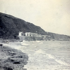 France Saint Brieuc Beach of Legue Old Stereo Stereoview Photo 1900