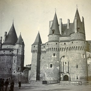France Vitre Castle Old Stereo Stereoview Photo 1900