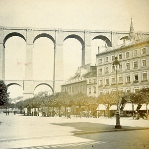 France Morlaix Viaduct Old Stereo Stereoview Photo 1900