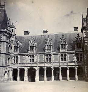 France Blois Castle Old Stereo Stereoview Photo 1900