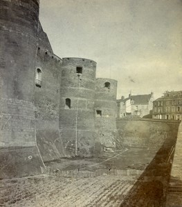 France Angers Castle Old Stereo Stereoview Photo 1900