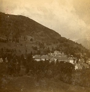 France Auvergne Cantal Thiezac Old Stereo Stereoview Photo 1900