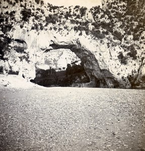 France Ardeche Vallon Pont d Arc Old Stereo Stereoview Photo 1900