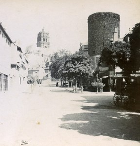 France Rodez Cathedral Old Stereo Stereoview Photo 1900