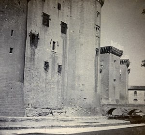 France Tarascon Castle South Side Old Stereo Stereoview Photo 1900